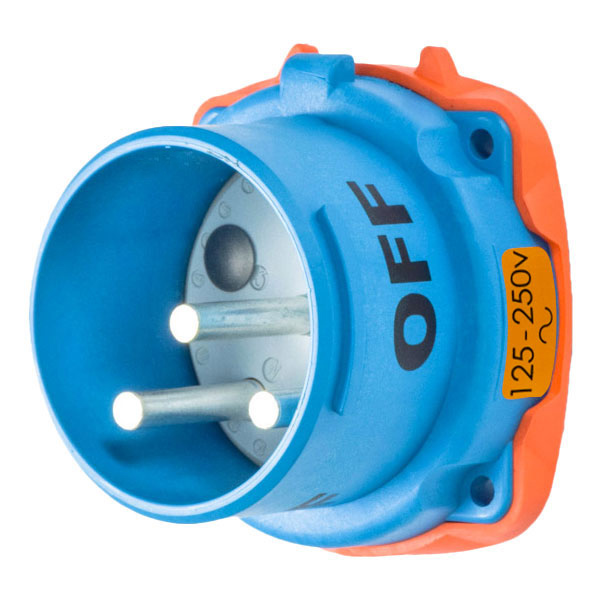 33-68072-4X-A155 - DS60 INLET POLY BLUE SIZE 4 TYPE 3R 3P+G 60A 250 VAC 60 Hz NO AUX TYPE 4X WATERTIGHTNESS WITH NO LOCKOUT HOLE